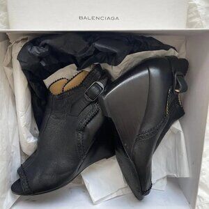 Balenciaga Leather Wedges